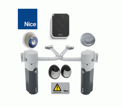 Kit Nice pentru automatizarea porților batante cu canaturi de până la 1,8 metri