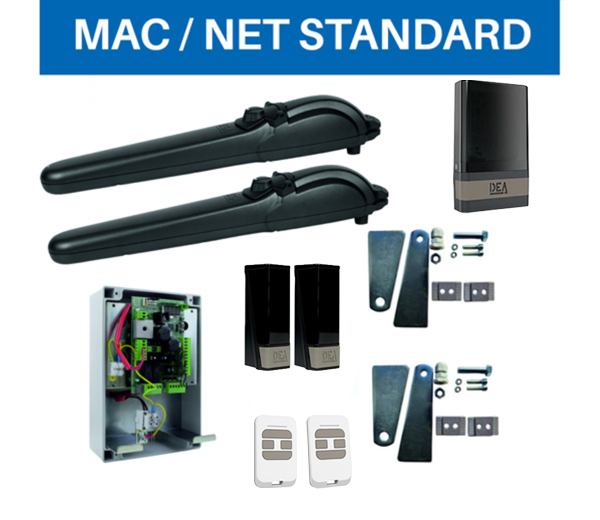 kit-automatizare-porti-batante-dea-mac-net-standard-230v-pentru-canaturi-de-pana-la-3-m-nou Kit automatizare porți batante DEA MAC NET Standard, 230V, pentru canaturi de până la 3 m - imagine 1